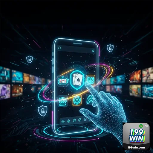 Imagem relacionada ao 199win, destaque do aplicativo 199win-App06 no site 199win, com elementos de apostas e jogos